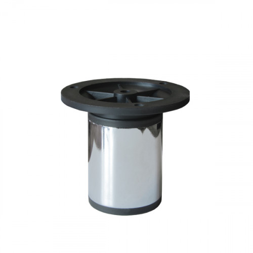 Опора мебельная  D 50 х Н80-100 мм, хром